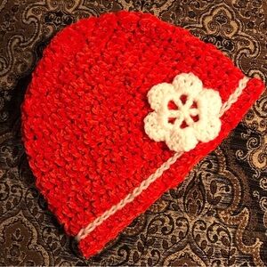 Chenille Handmade Adult Crochet Beanie